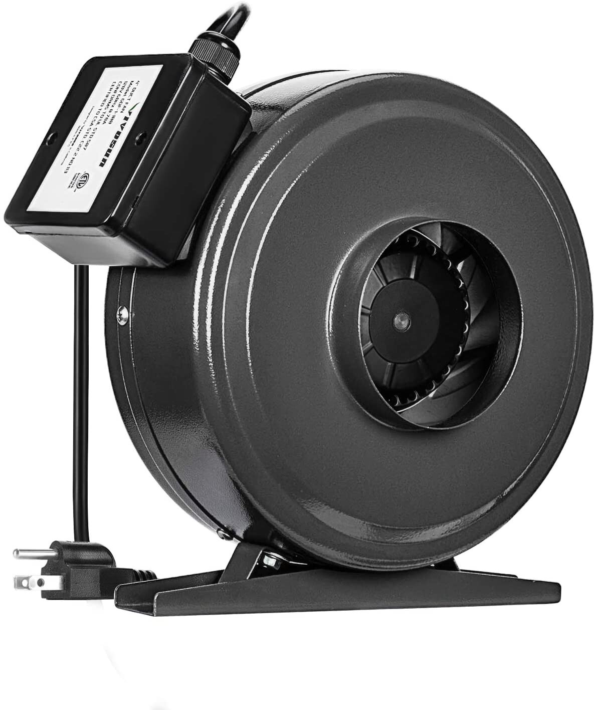 VIVOSUN 4" 203CFM Inline Duct Fan HVAC Exhaust Blower for Grow Tent Ventilation