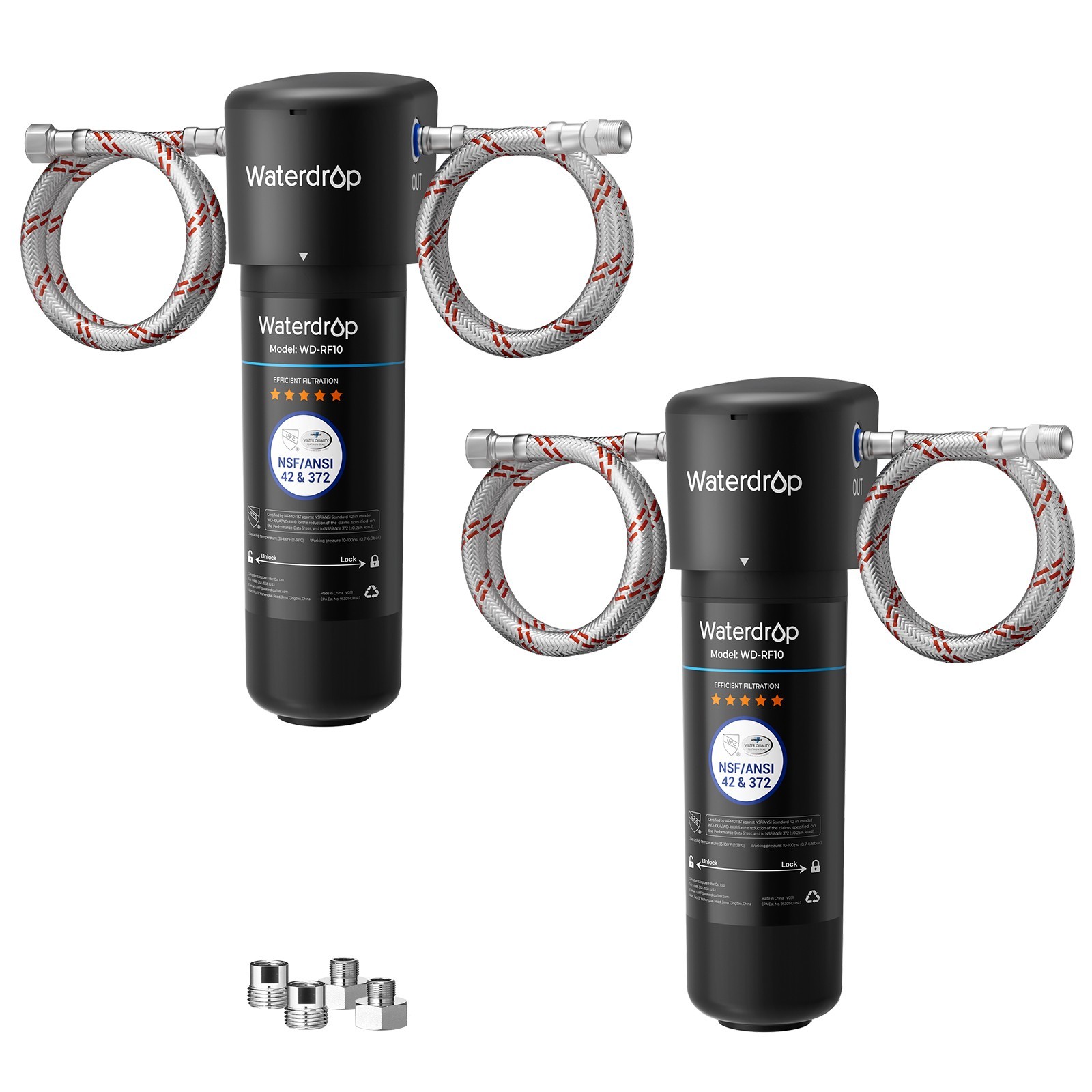 Waterdrop 10UA Under Sink Water Filter System,8K Gallons (2 Packs)