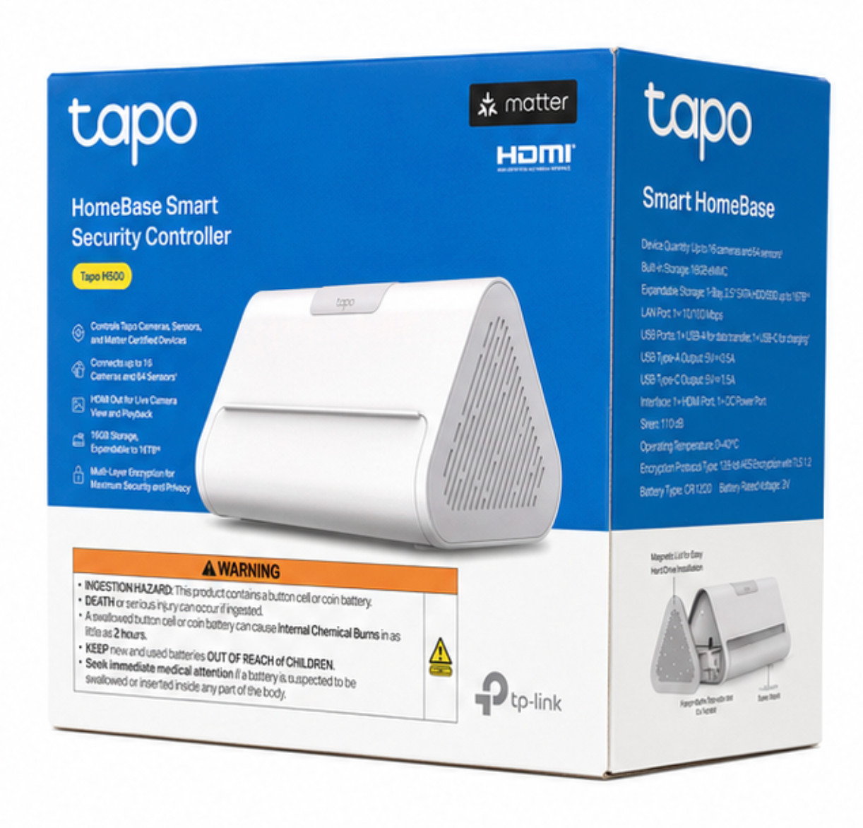 Tapo HomeBase Smart Security Controller Connects up to 16 Cameras H500 - New
