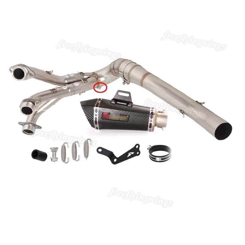 For Yamaha MT-09 XSR900 2021-2024 Tracer 9 Exhaust Mufflers set Header Link Pipe