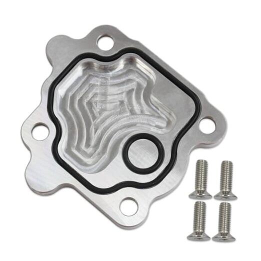 Billet Aluminum Vacuum Pump Delete Cover Plate For Oil Galley Flange 2014