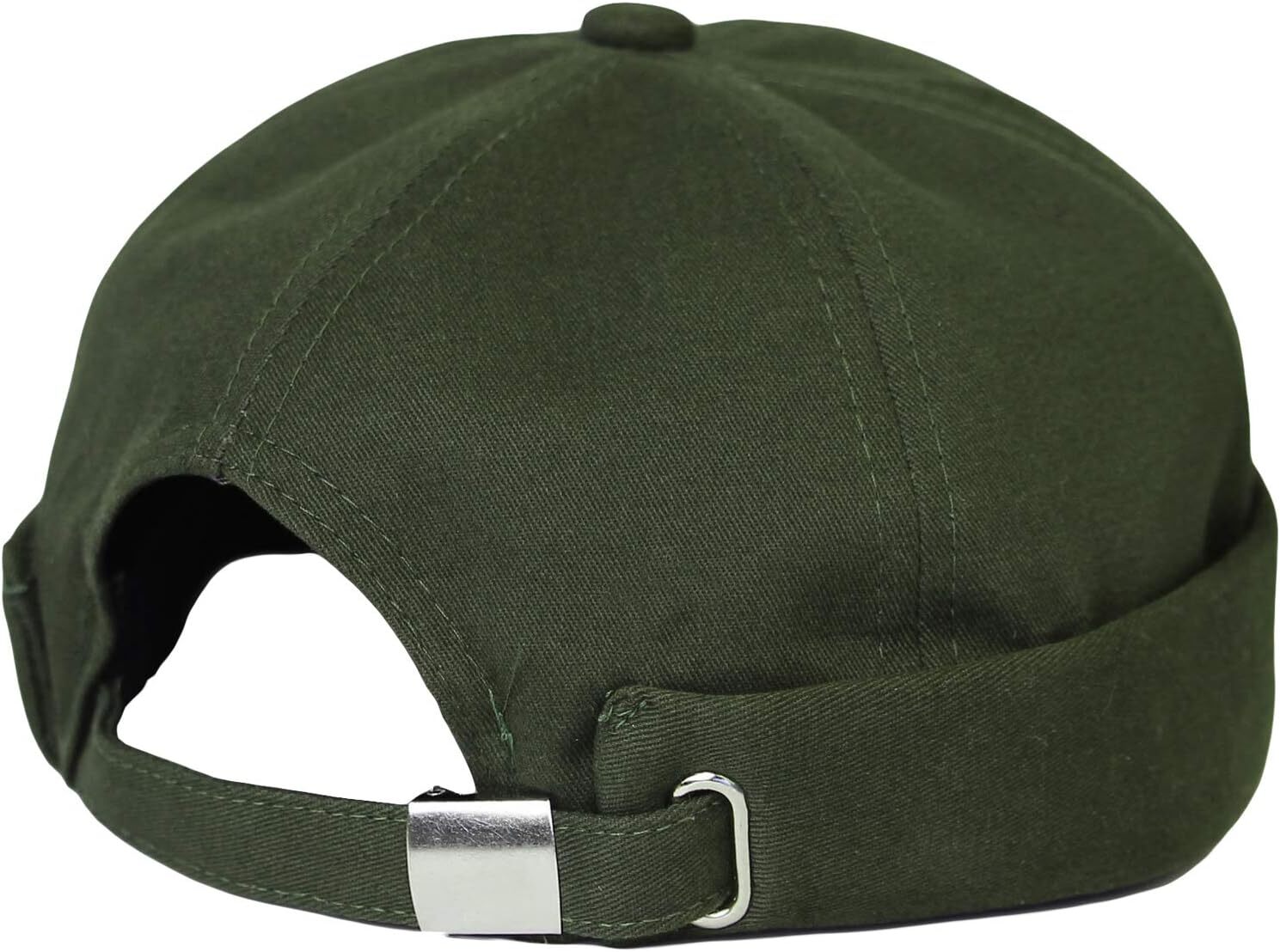 WITHMOONS Watch Cap Beanie Cotton Docker Brimless Harbour Hat One Size, Green