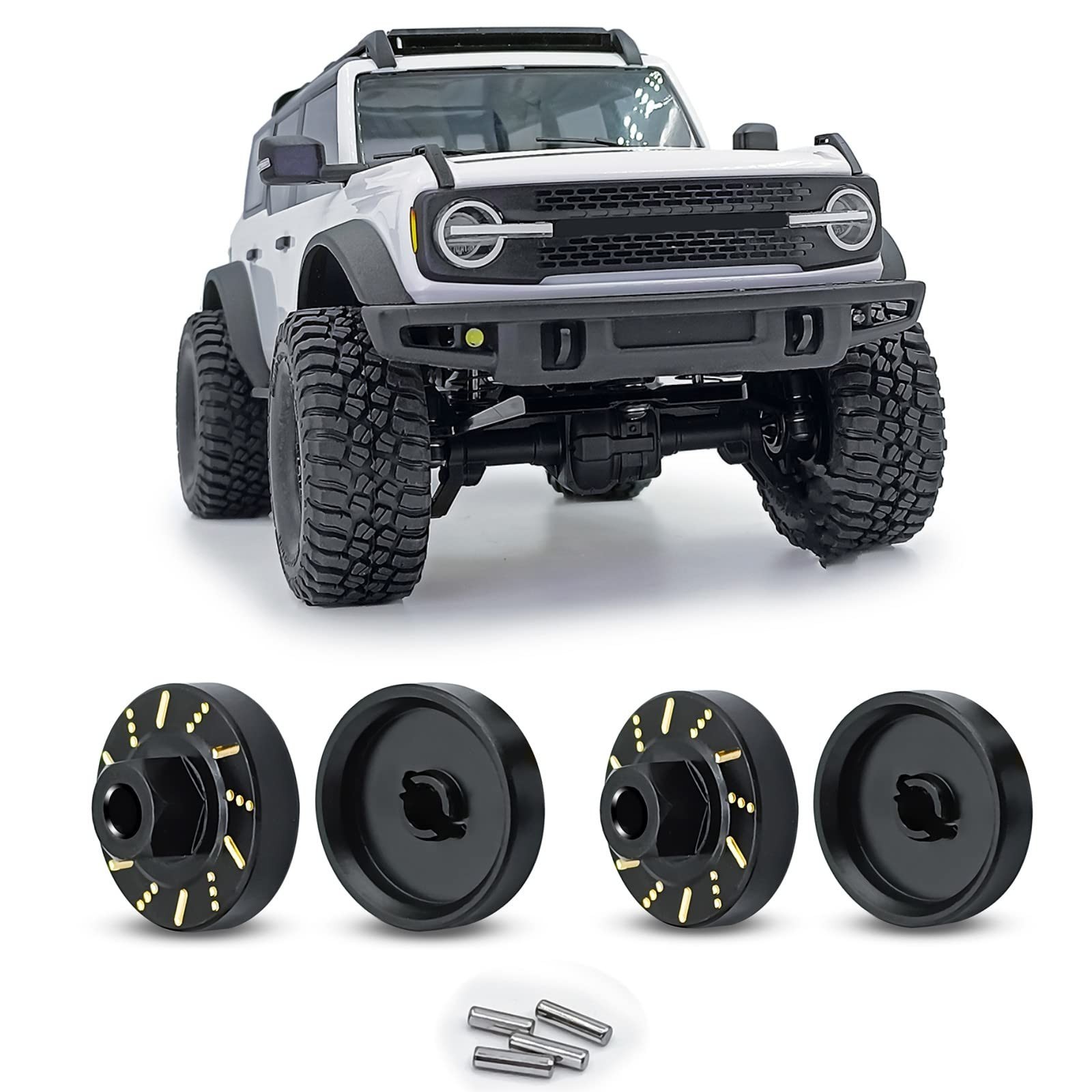 RC Wheel Hex Adaptor Heavy Duty Upgrade for TRX4M Bronco Defender 1/18th RC C...