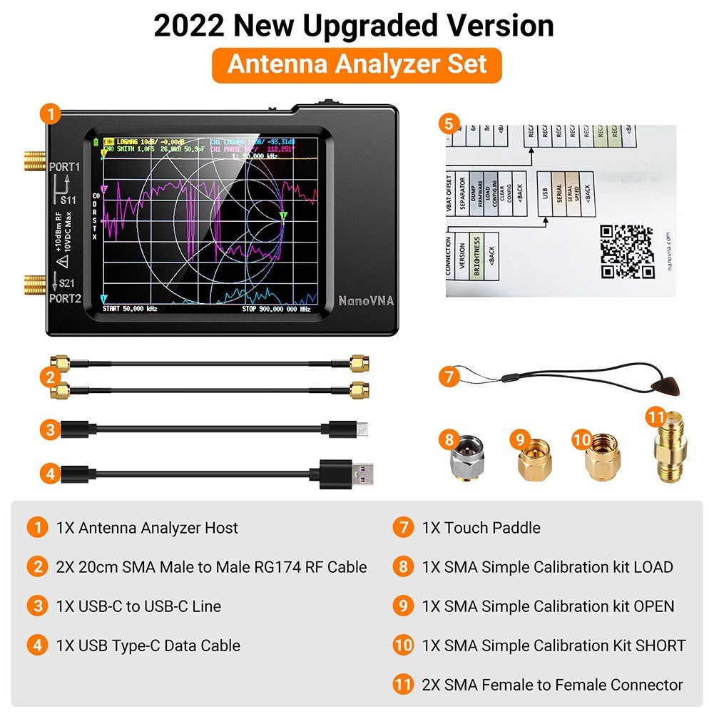 Vector Network Analyzer VHF UHF HF 10KHz-1.5GHz-Analyzer