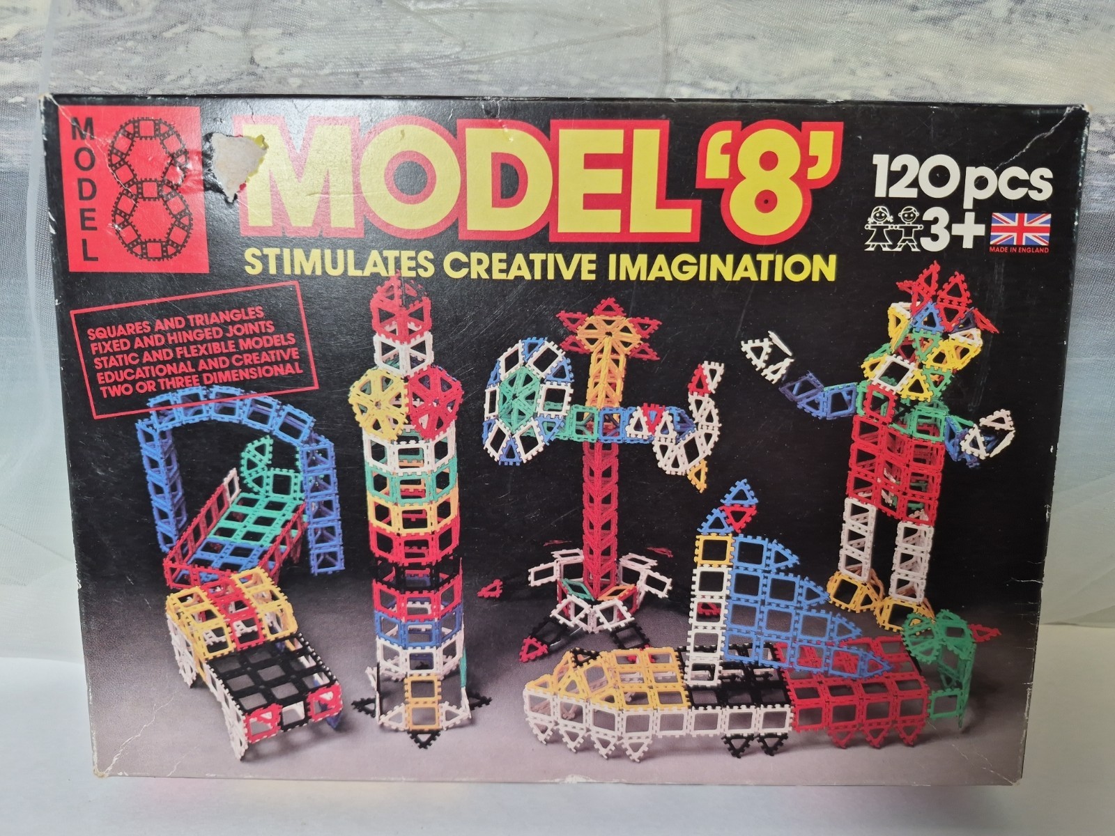 Vintage Model 8 Construction Set – 120 Piece Set – Made in England