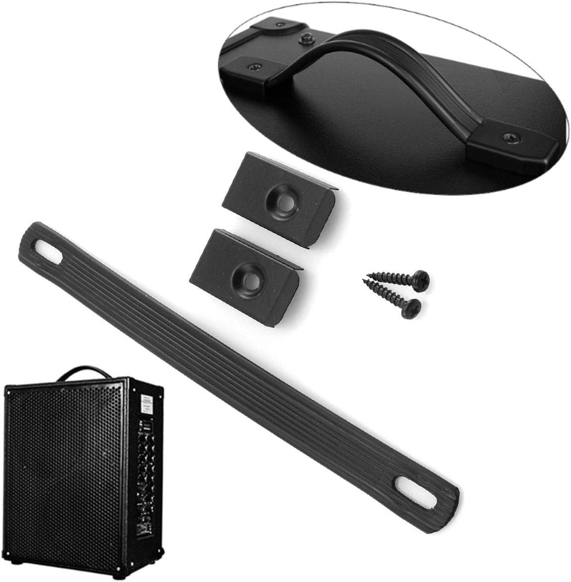 DGZZI Handle Strap 2PCS 8Inch Black Guitar Amplifiers Speaker Cabinet Strap Hand