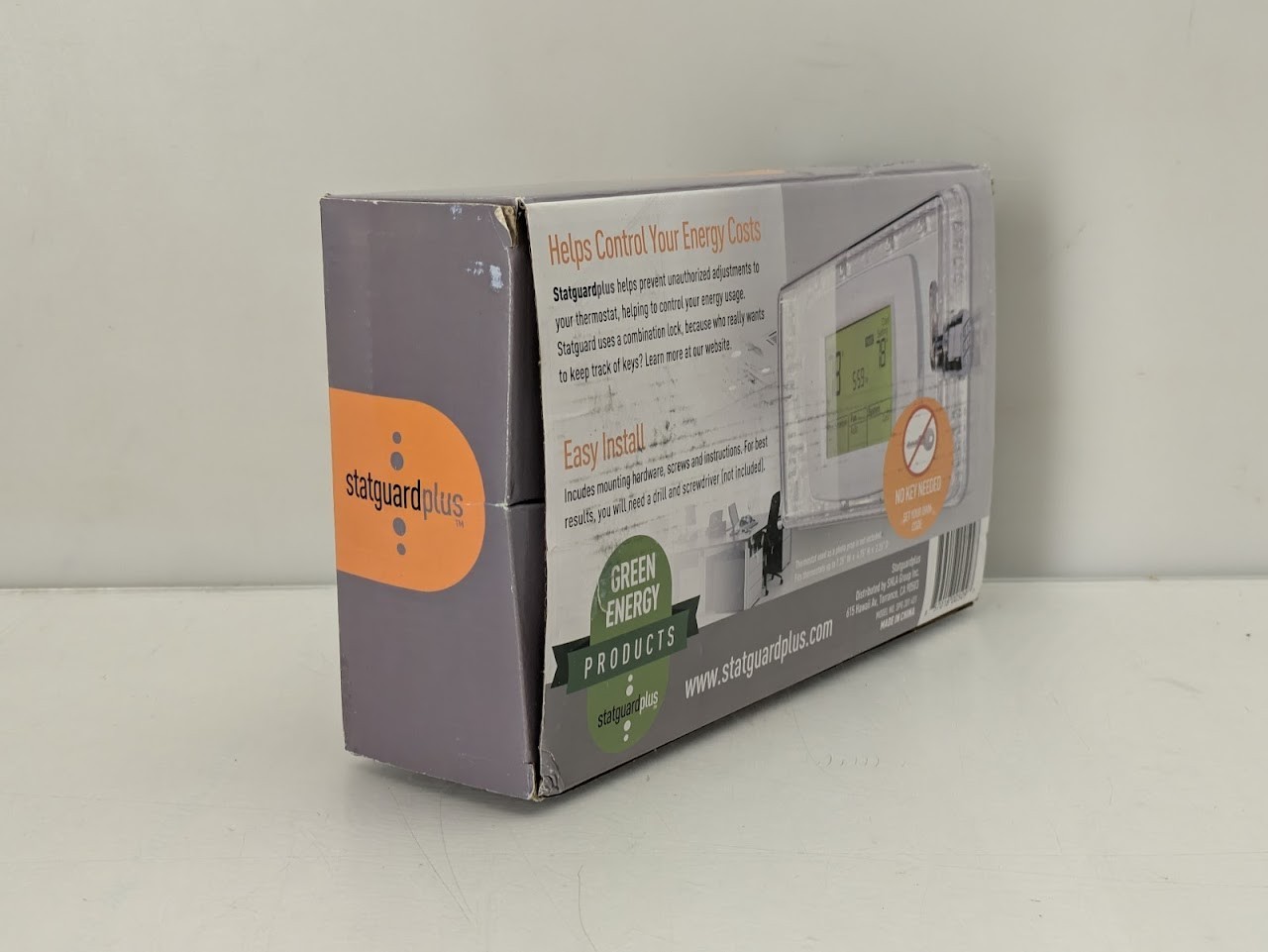 StatGuardPlus Universal Thermostat Guard Cover Clear with Changeable Code Lock