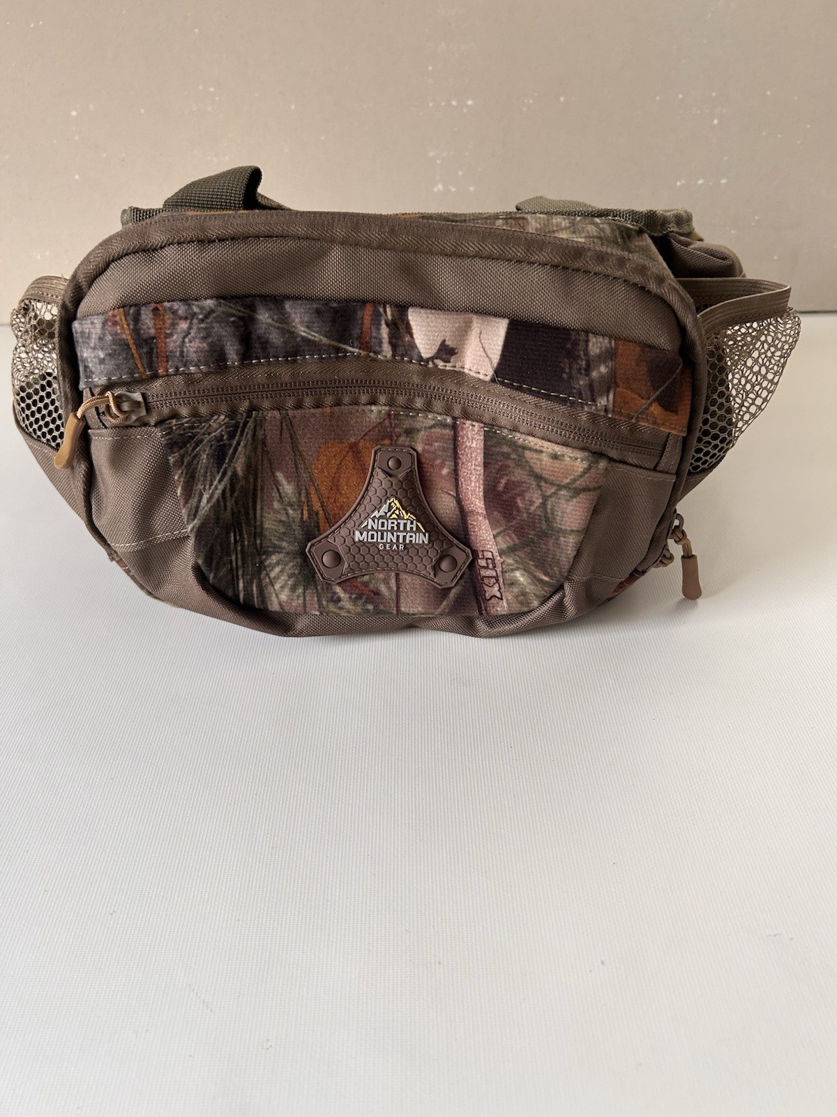 North Mountain Gear Woodland Brown Camouflage Fanny Pack Lightweight Waterproof