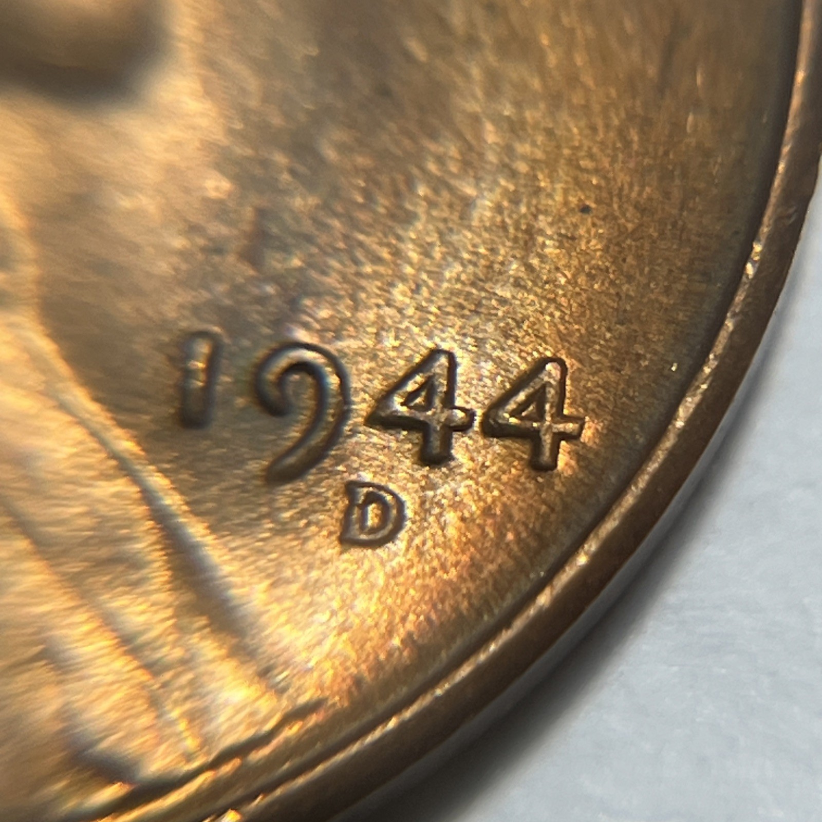 1944 D/D Wheat Penny Errors DDO Die Clash Uncirculated
