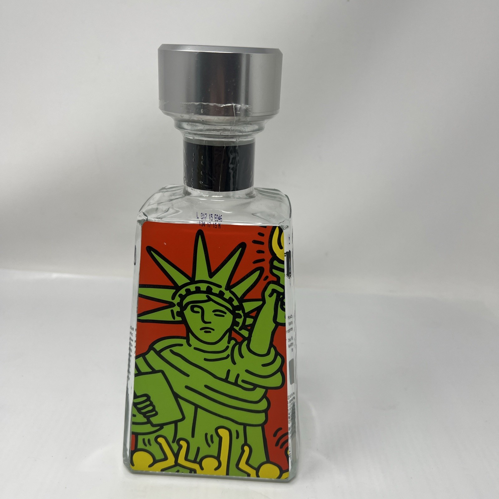 Keith Haring Essential 1800 Tequila Bottle Statue Of Liberty Artist Bottle NYC