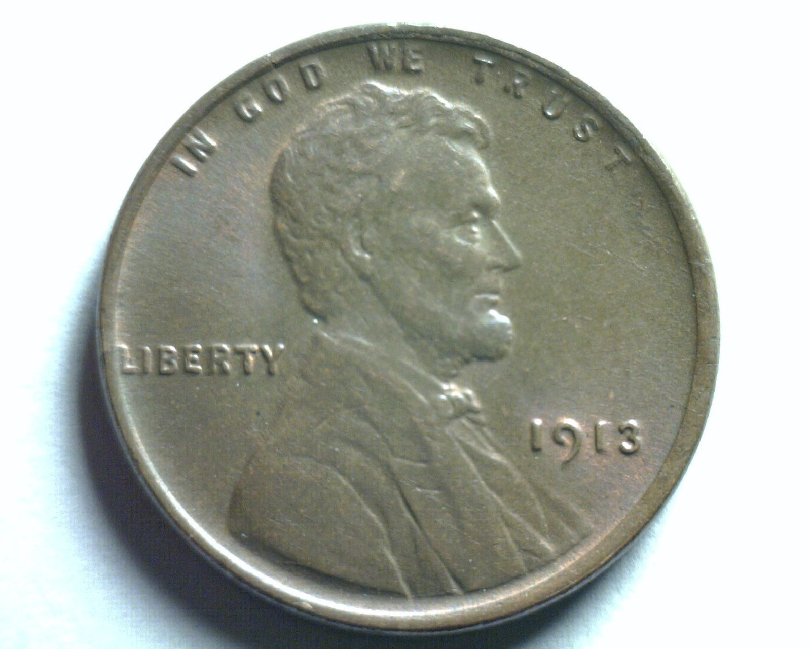 1913 LINCOLN CENT PENNY NICE UNCIRCULATED BROWN NICE UNC. BN ORIGINAL COIN