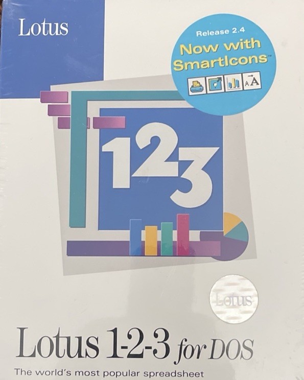 Lotus 1-2-3 For DOS Release 2.4. USA Node Edition-Network Version No Media New