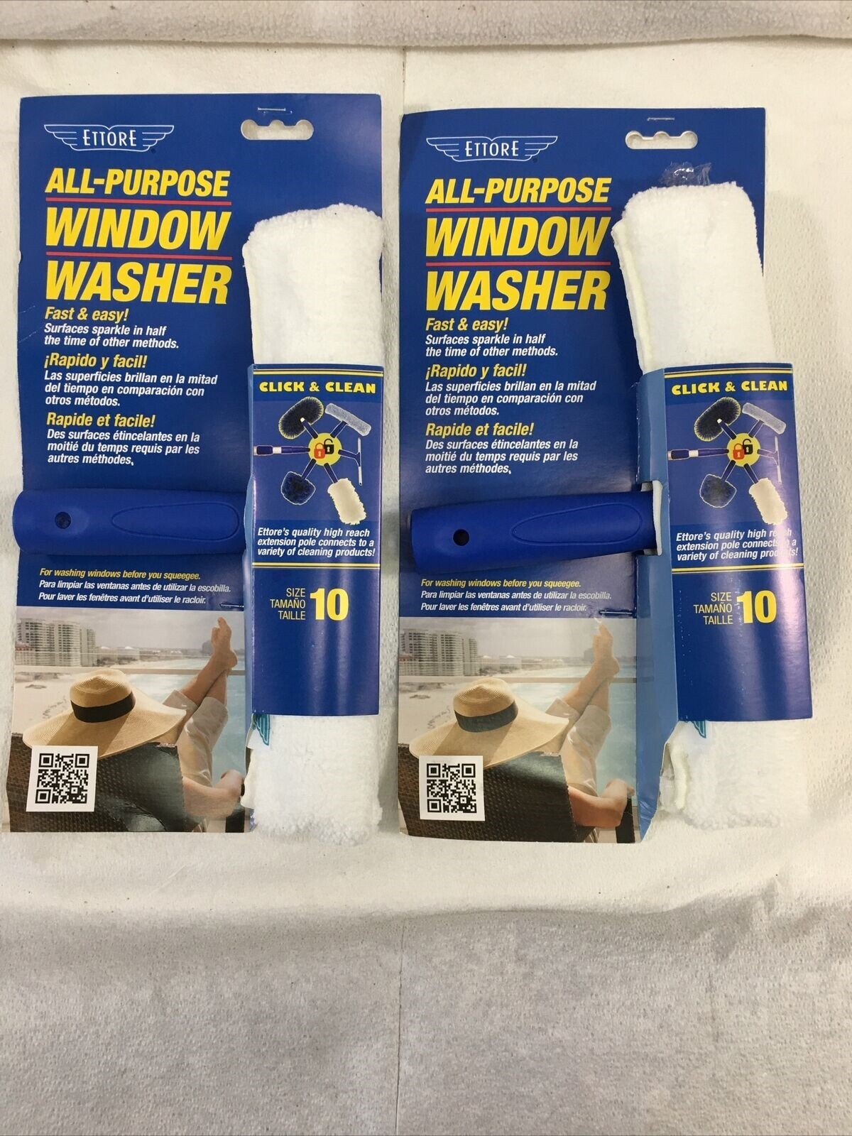 Ettore All-Purpose 10" Window Washer-55010--LOT OF 2