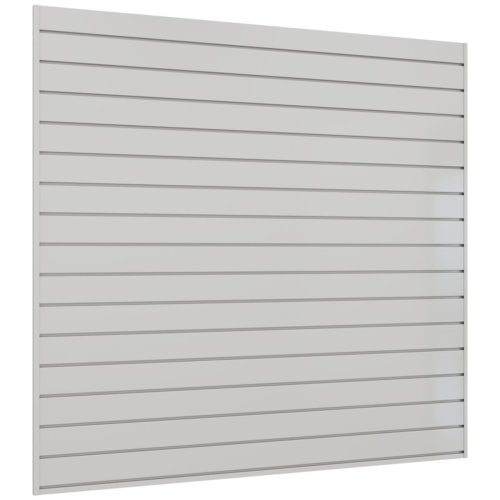 Slatwall Panel 4 FT x 4 FT, Interlocking Slat Wall Paneling, Wall Mounted PVC...