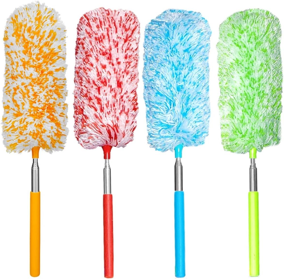 4 Pcs, [Microfiber] Hand [Duster] [Washable] Microfibre Cleaning Tool Extenda...