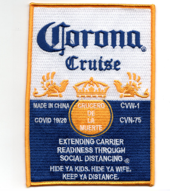 6" NAVY VFA-81 COVID 19/20 CORONA CRUISE EMBROIDERED PATCH