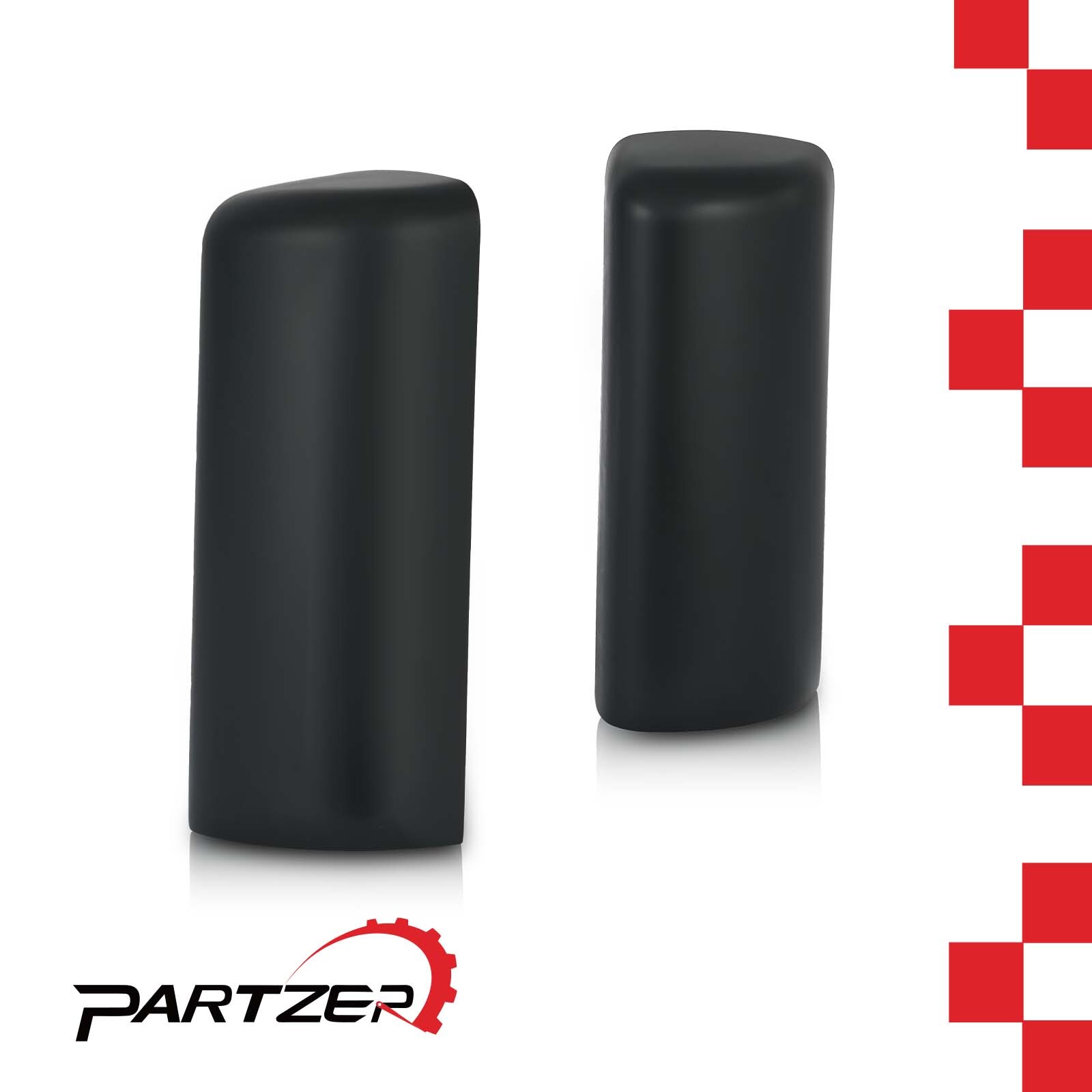 For 2017-2020 International LT625 Trucks Pair Door Mirror Covers Black LH&RH