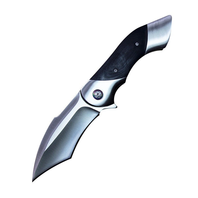 Hunting Folding Blade Knife 440c Steel Blade Tactical Survival Pocket Knife