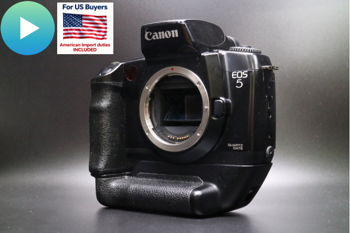 🎬 [MINT- w/ Strap] Canon EOS 5 QD 35mm SLR Film Camera body VG-10 From JAPAN