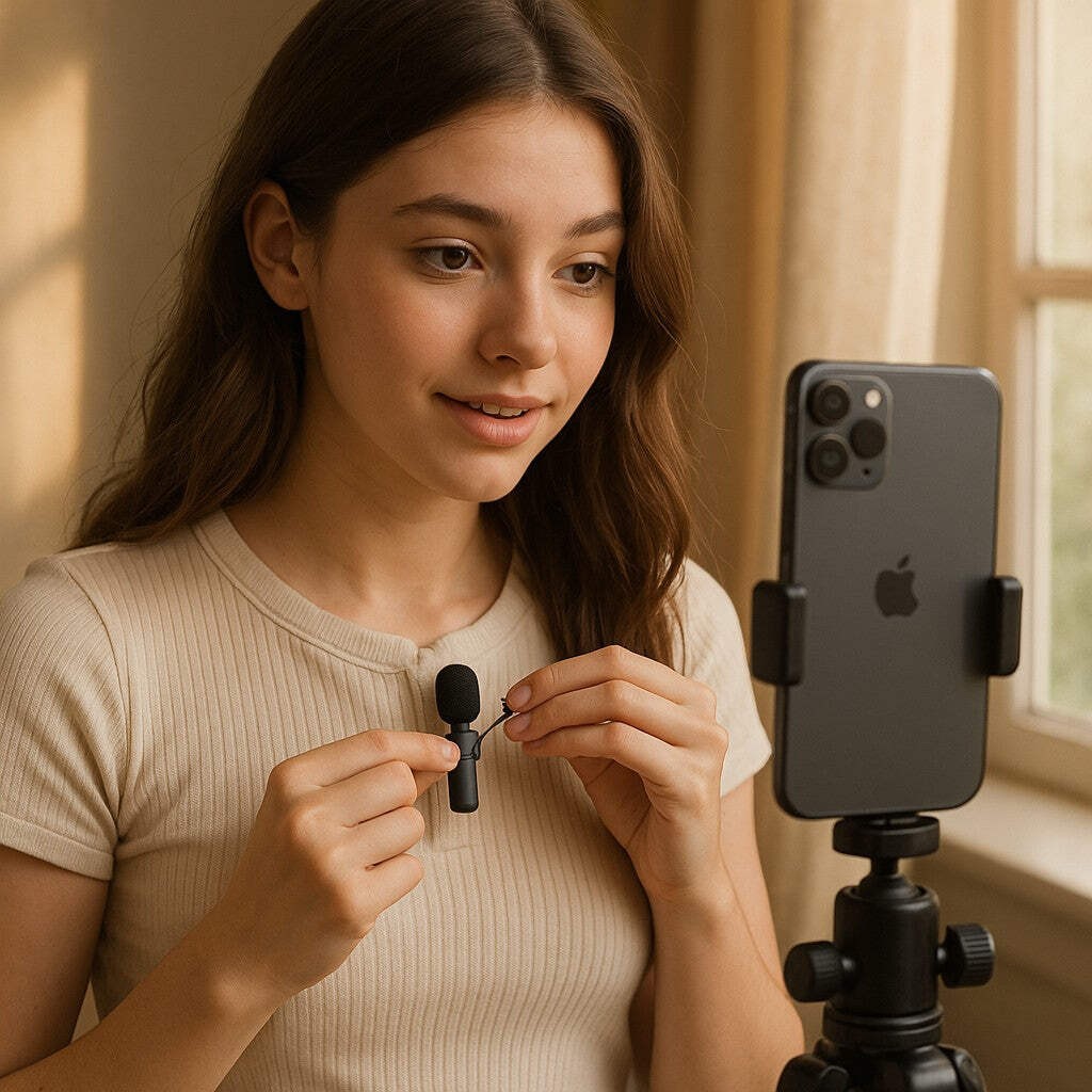 iDiskk Wireless Lavalier Microphone iPhone Lightning