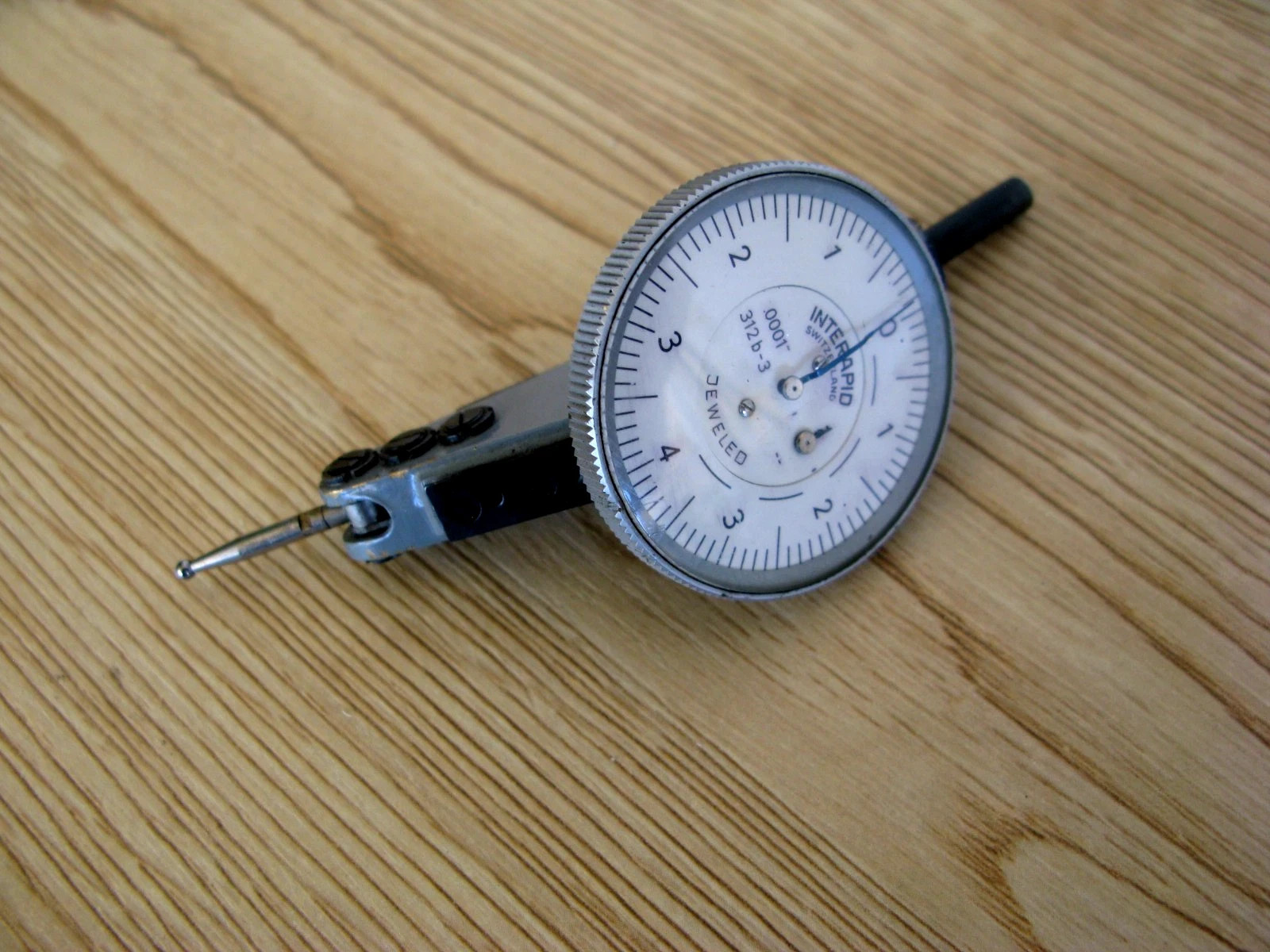 Interapid 312b-3 Dial Test Indicator Swiss Made .0001” Nice!  READ DISCREPTION