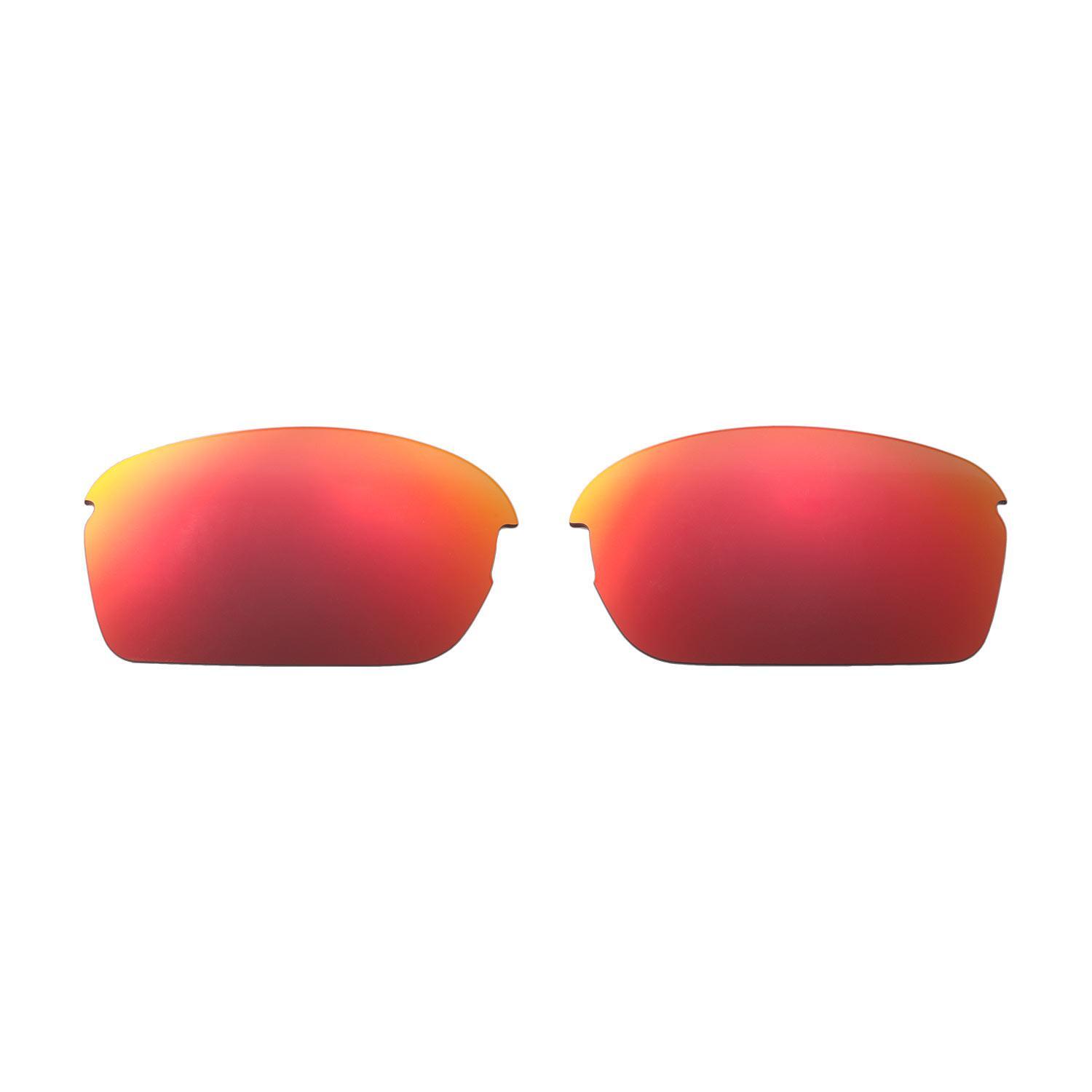 Walleva Fire Red Polarized Replacement Lenses For Oakley RPM Squared Sunglasses