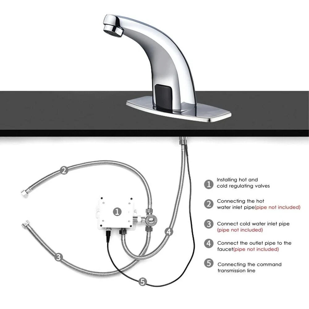 Automatic Motion Infrared Sensor Touchless Bathroom Sink Faucet