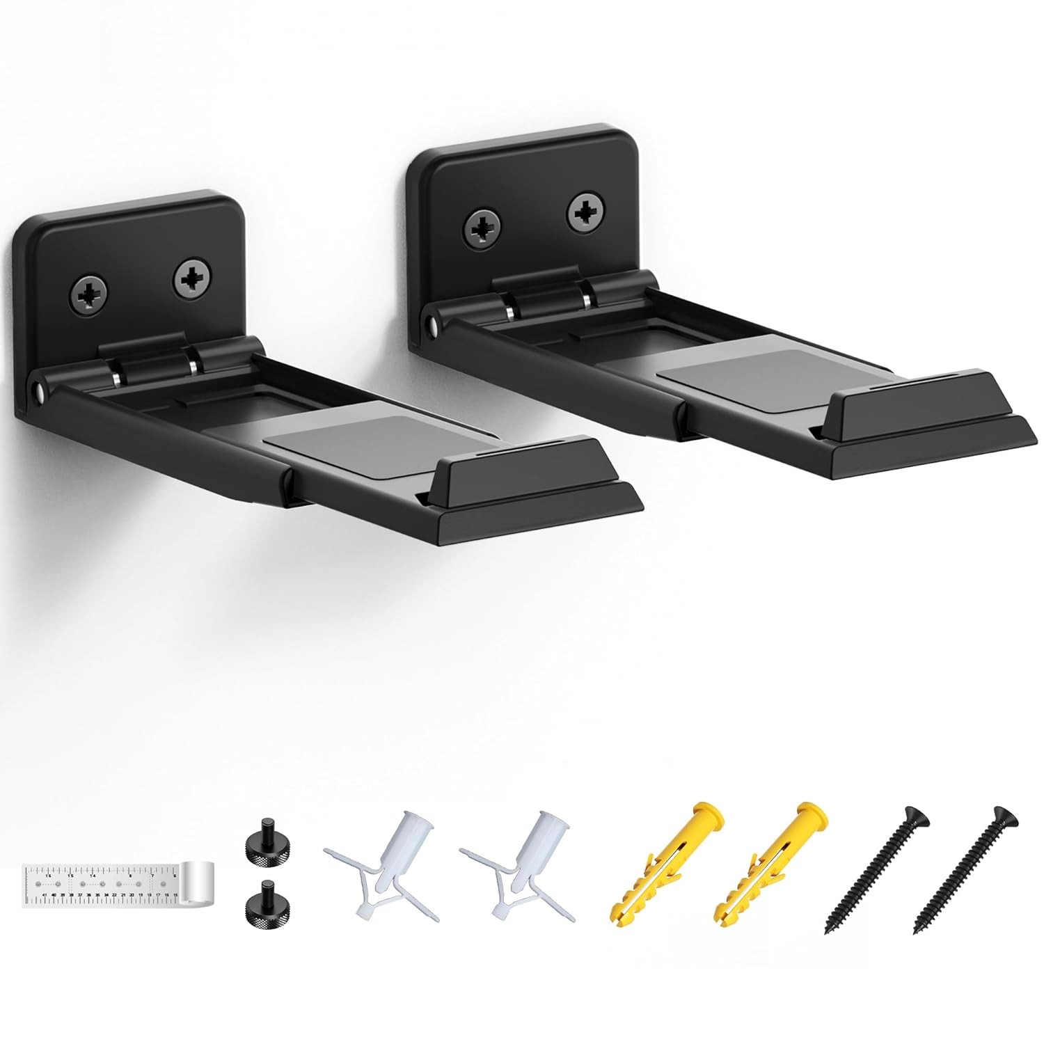 Wall Mount Soundbar Bracket Black Compatible with Samsung, LG, Sony, JBL,