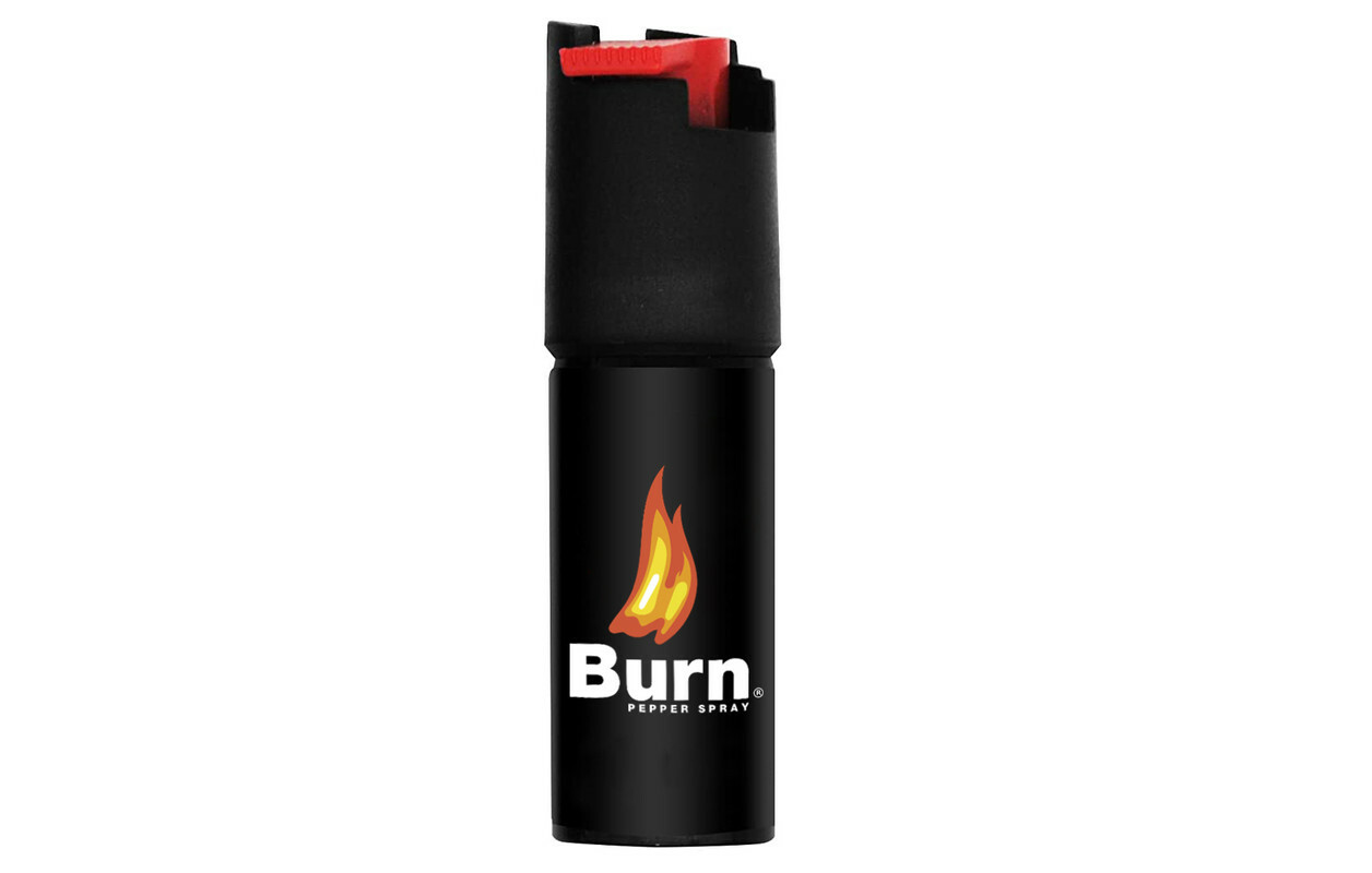 BURN PINK Pepper Spray 0.5oz Self Defense Keychain Security Case Molded - 5 PACK