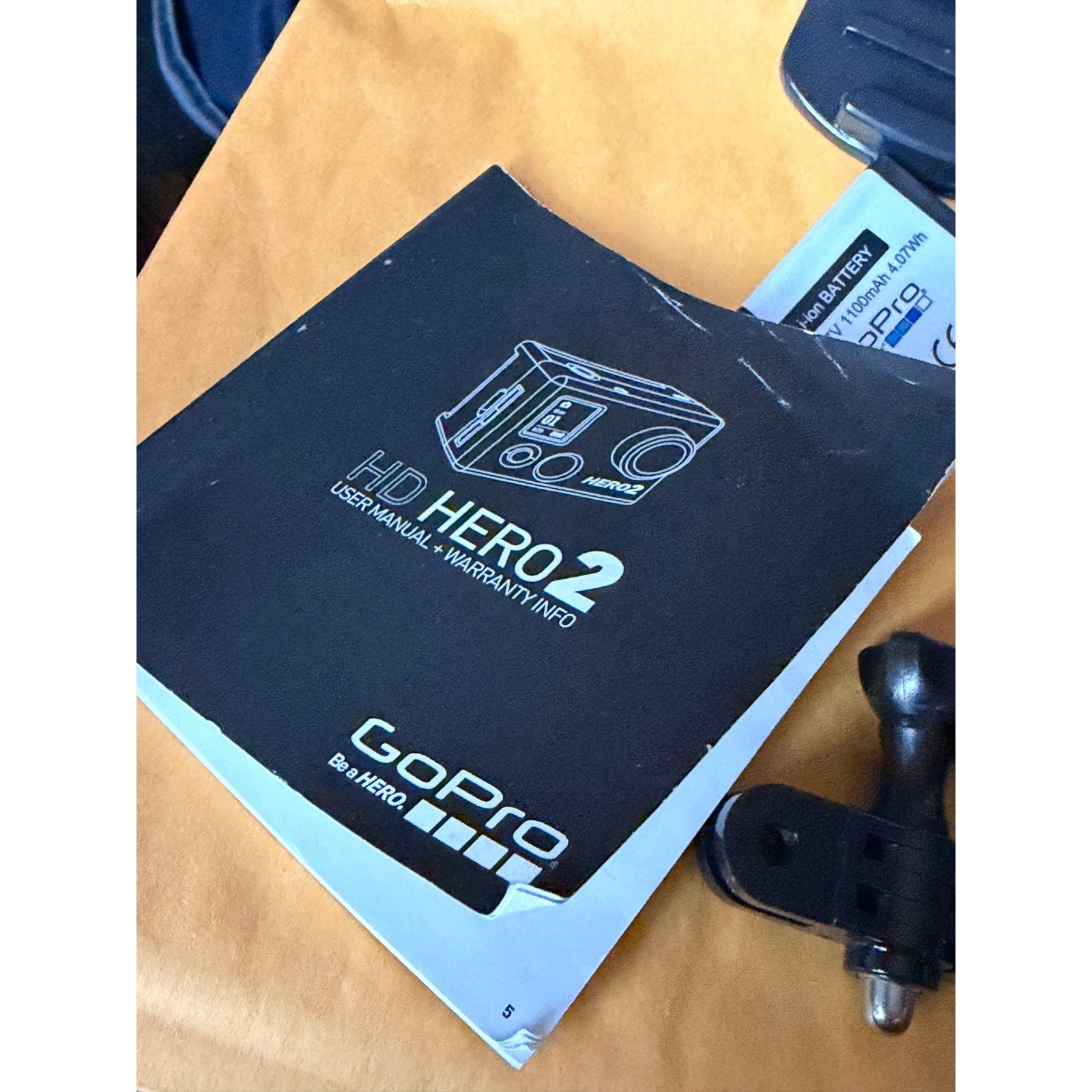 GoPro HD Hero 2 Accessory Bundle Battery 4GB SD Card Mounts Manual Backdoors