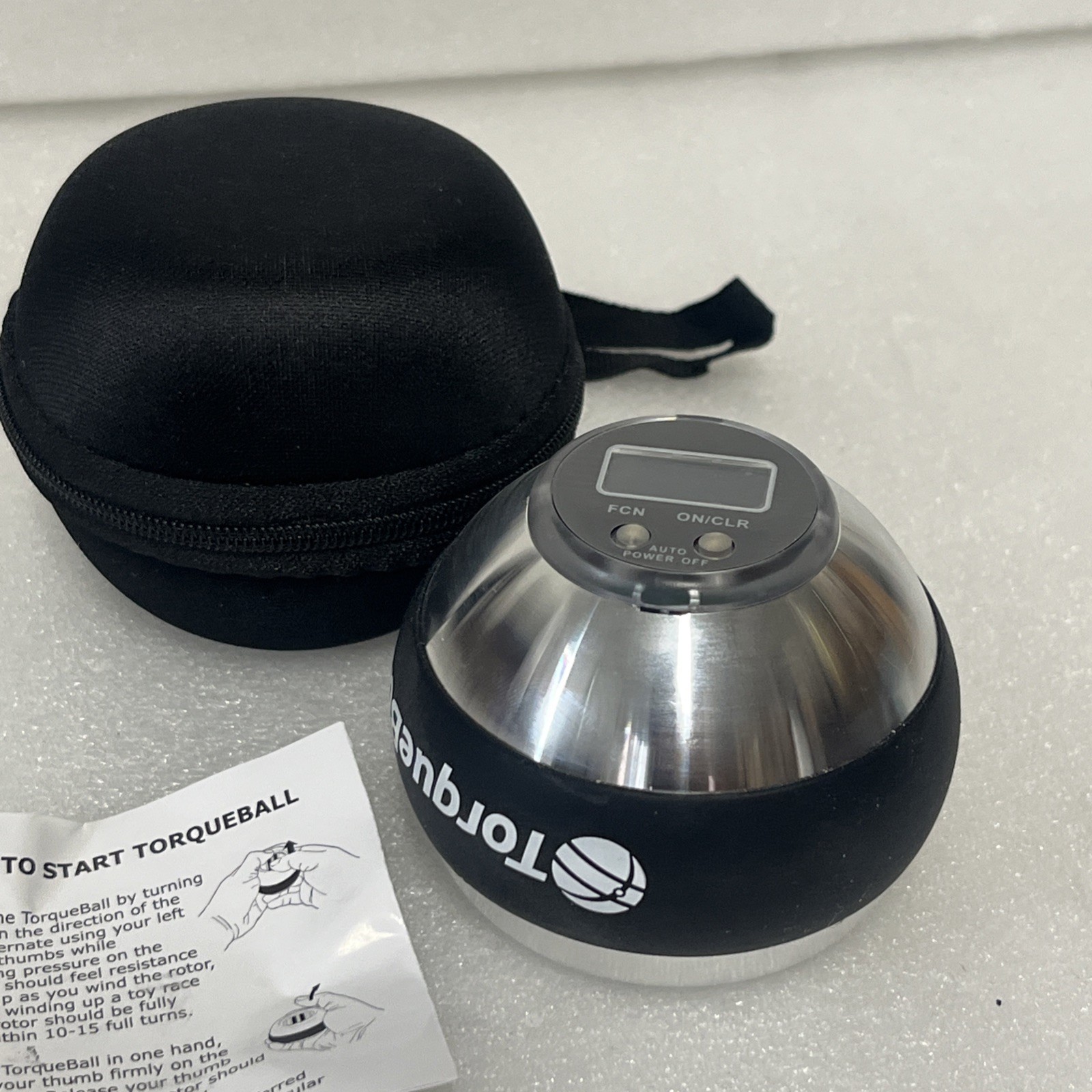 Torque Ball Metal Self-Starting Gyroscope Hand Exerciser Pain Reliever New