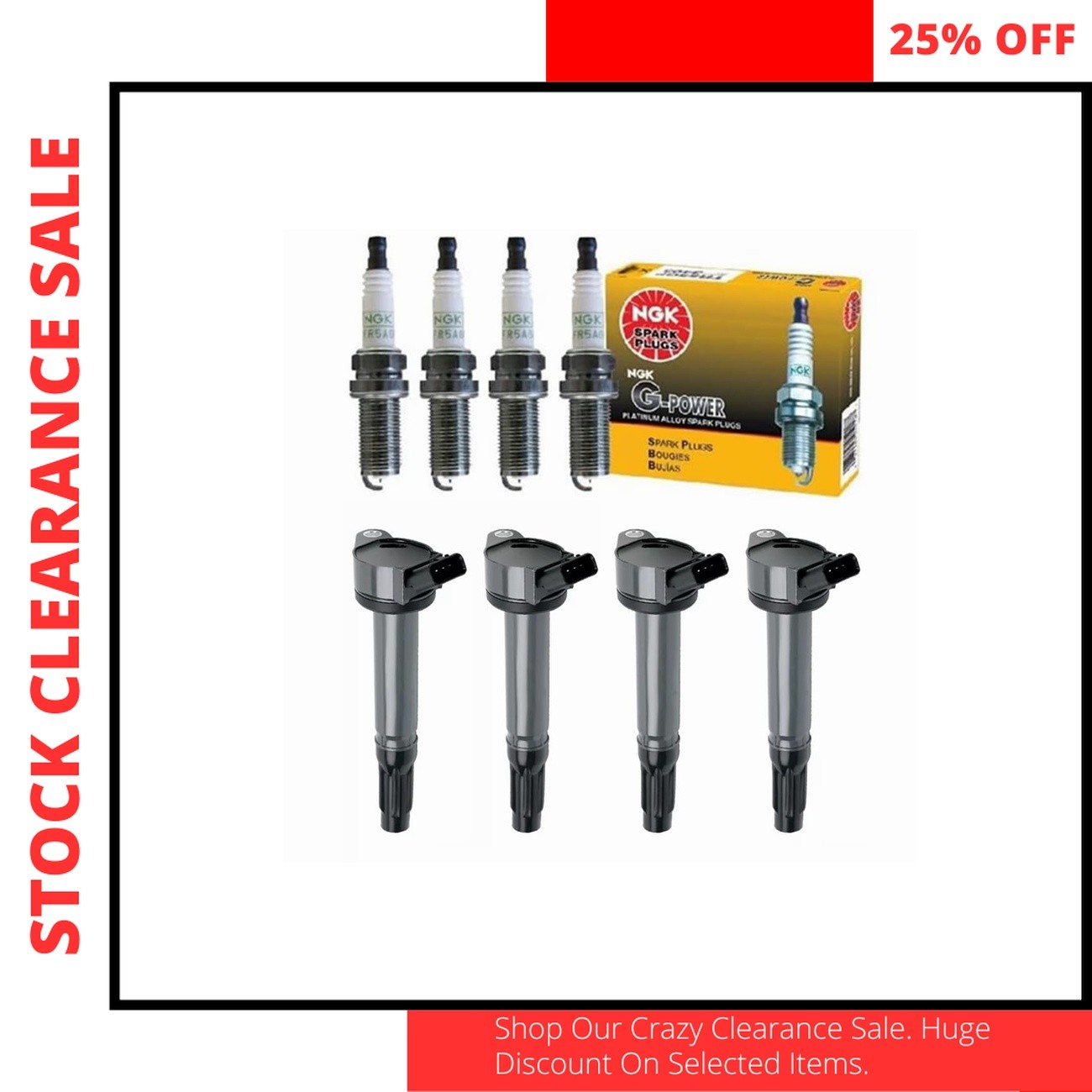Ignition Coil Pack Kit Spark Plug Set Toyota