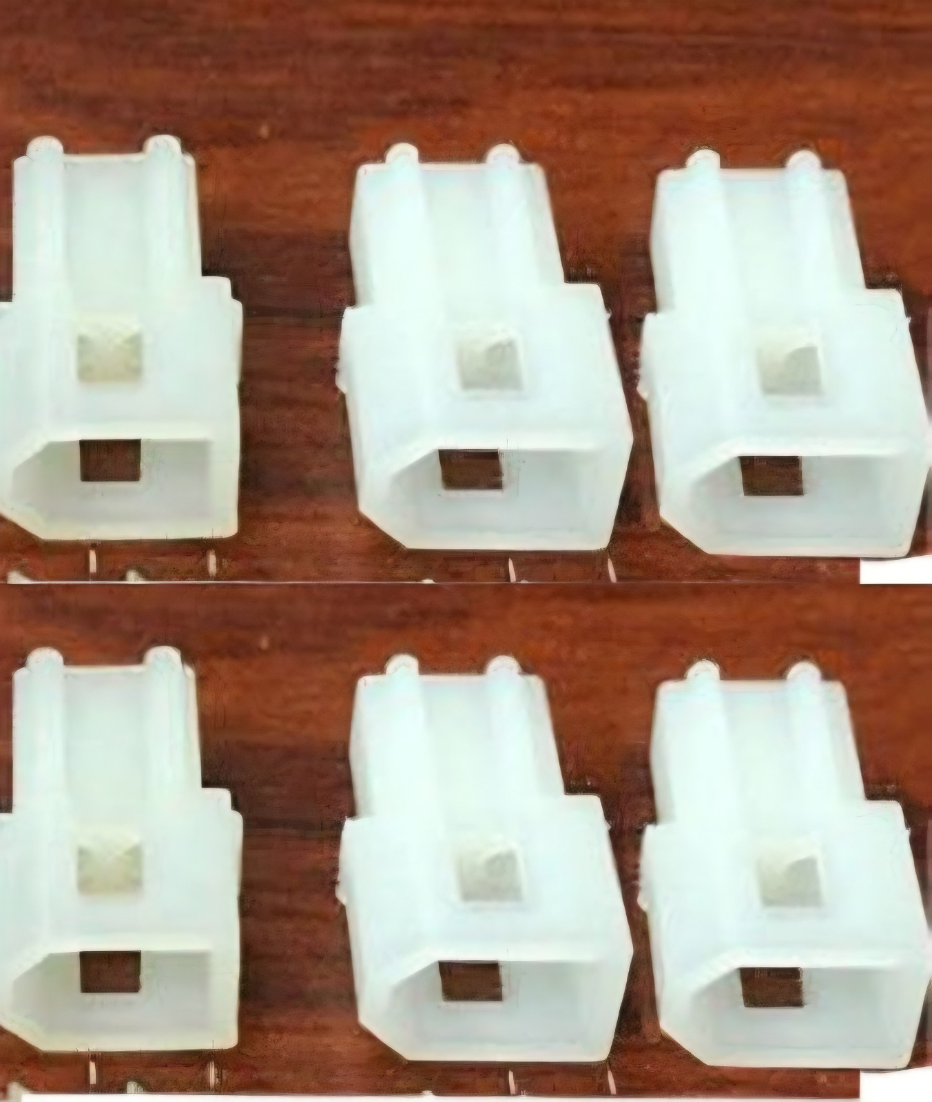 Molex 2-Pin .062" Male Pins w/ Female Receptacle Plugs Only 18-24 AWG/ READ DESC