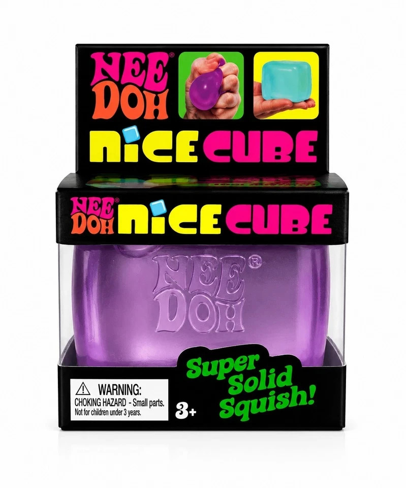 Schylling NeeDoh Nice Cube Sensory Fidget Cube Stress Relief Squishy Toy