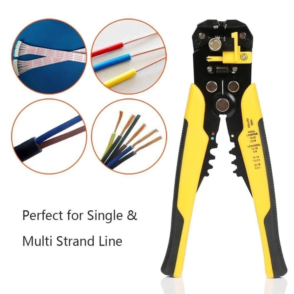 Wire Stripper Self Adjusting Insulation Cutter Crimper Cable Stripping Tools