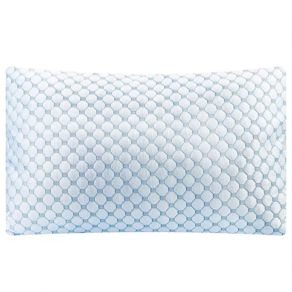 2-Piece Queen Size Cooling Memory Foam Pillow, Ventilated Soft Double Sided Bed
