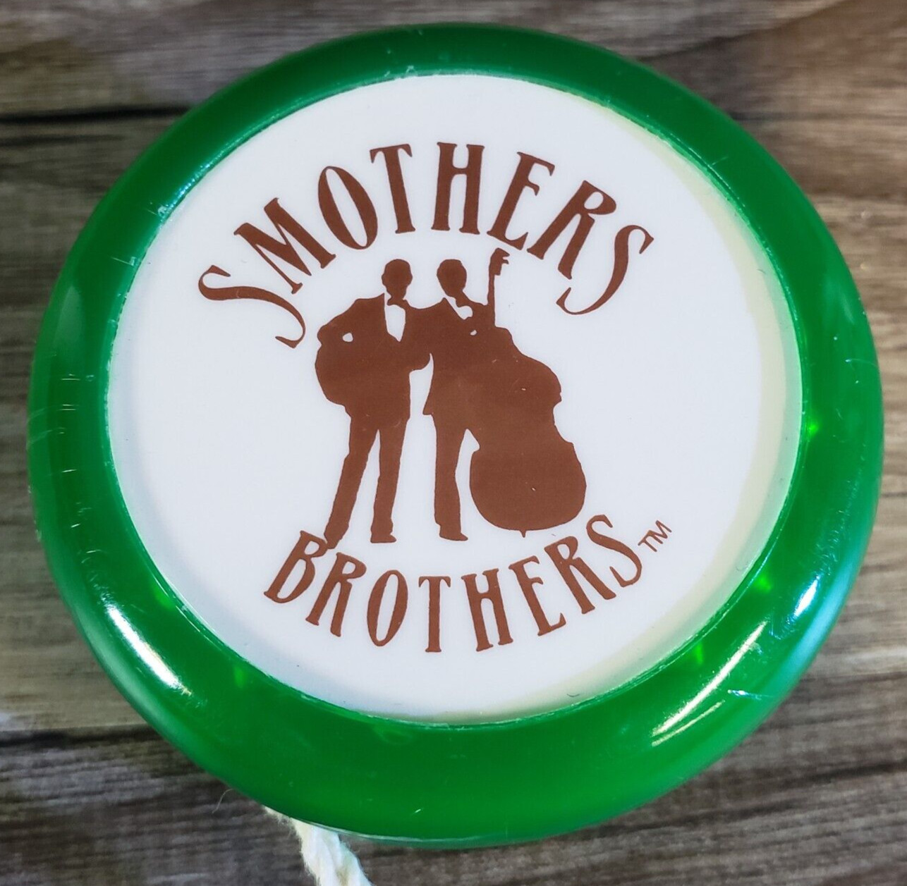 VINTAGE Smothers Brothers YoYo Man GREEN White Yoyo by Playmaxx Vintage Toy