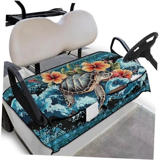 Golf Cart Seat Covers, Lightweight Golf Blanket Portable Goft Sea Turtle Aztec