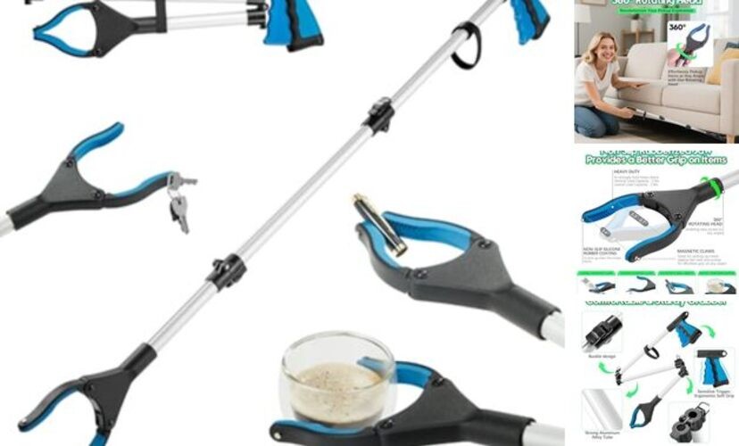Upgraded Grabber Reacher Tool, Grabbers for Seniors, Extra Long Reacher 43 Inch
