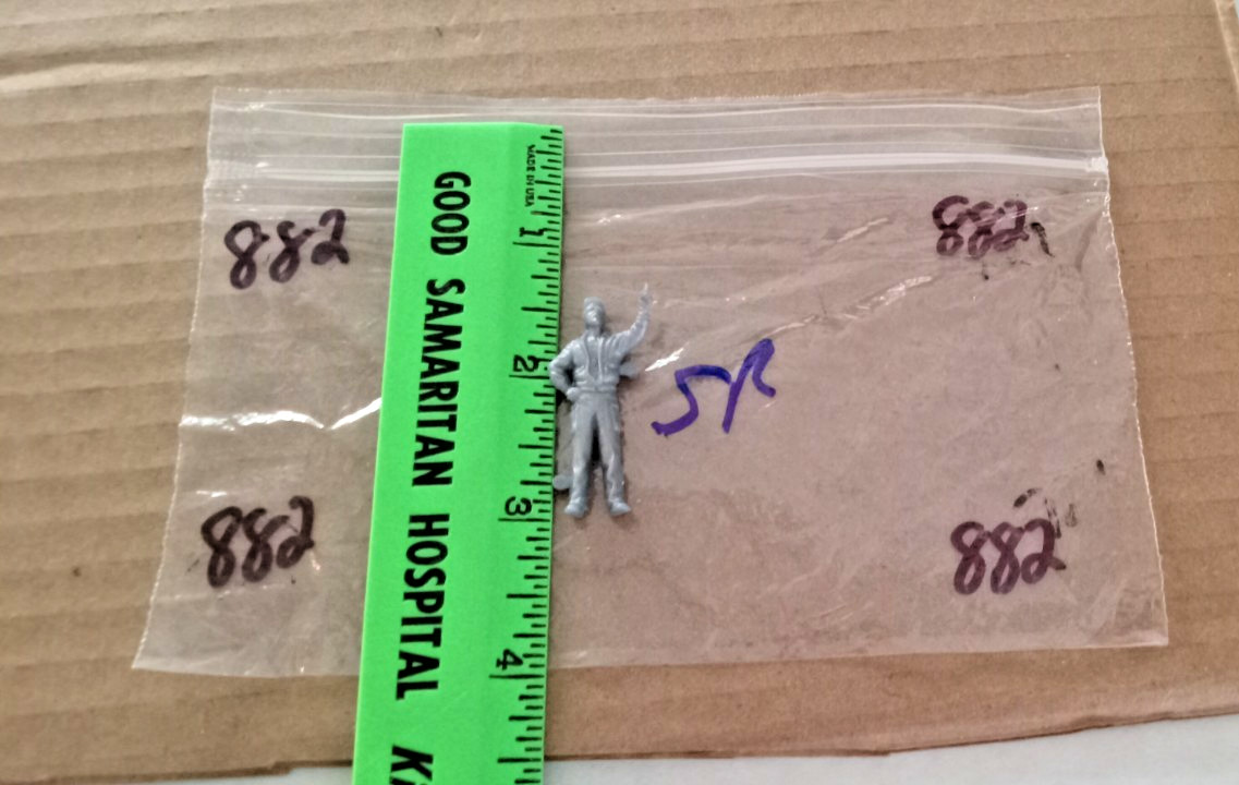 One  ((1) Standing Military Figures  Scale Unknown Package #882!!