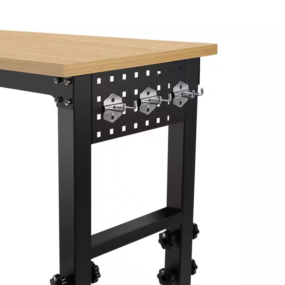 48 In. Adjustable Workbench with Power Outlet Heavy Duty Load Capacity Workbench