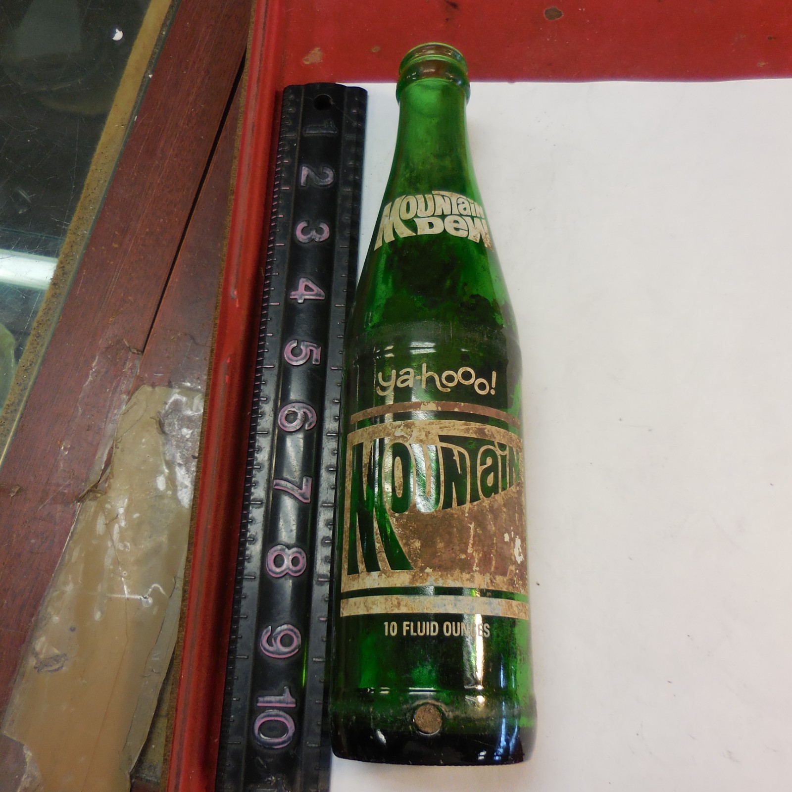 Mountain Dew Yahooo Green 10oz Glass Bottle