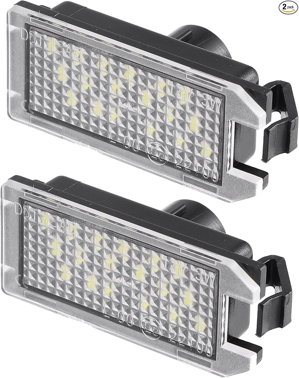 Car 6000K White LED License Plate Light Assembly 68228927AA 2835SMD for Grand Ch