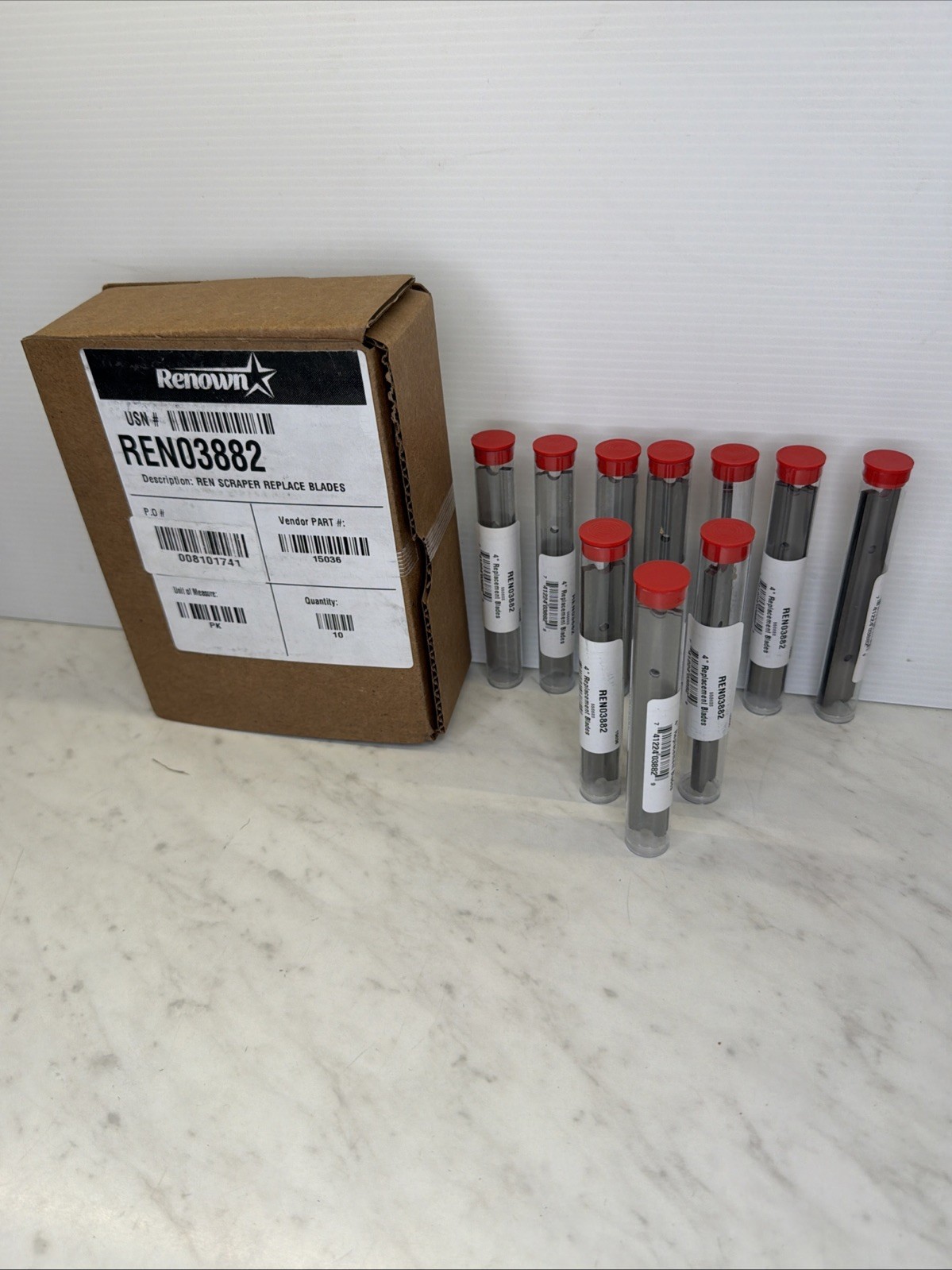 Renown REN03882 4" Floor Scraper Blade 100 Pack FREE SHIPPING