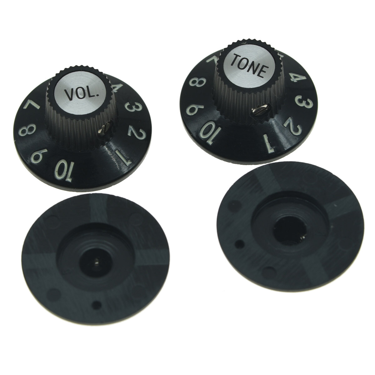 Quality Guitar Witch Hat Knobs 2V 2T for Fender 72 Tele Custom or Others