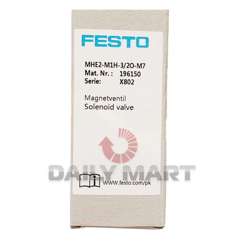 New In Box FESTO MHE2-M1H-3/2O-M7 196150 Solenoid Valve