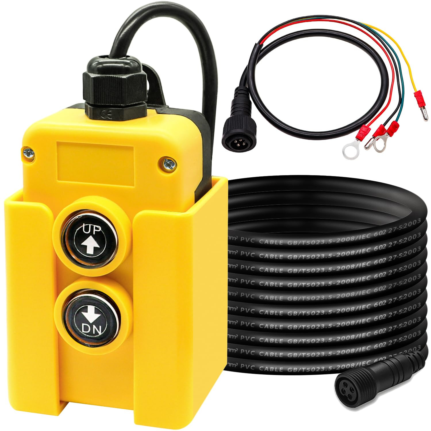 4 Wire Dump Trailer Remote Control Switch 12V DC - Industrial Pushbutton up down