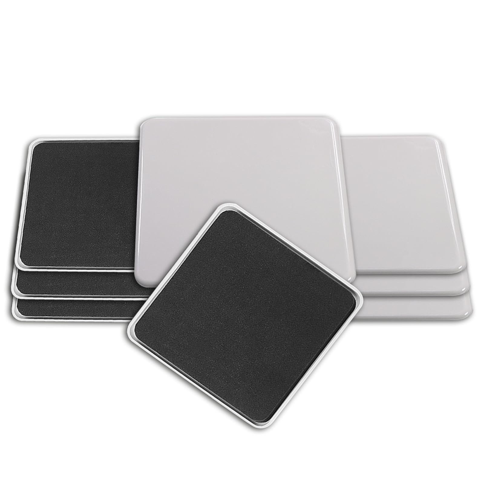 vshougou 4pcs 5" Reusable Large 4 pcs Square Reusable, Off-white