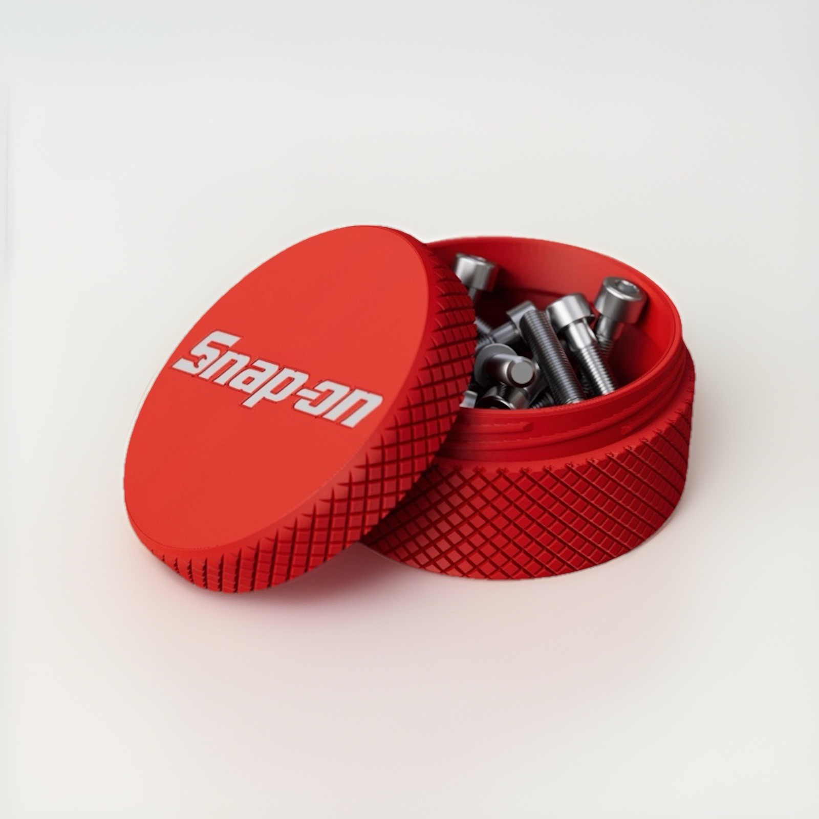 🔥 Snap‑On Small Parts Container Threaded Screw Box 3.2” x 1.6”  Snap On Tools