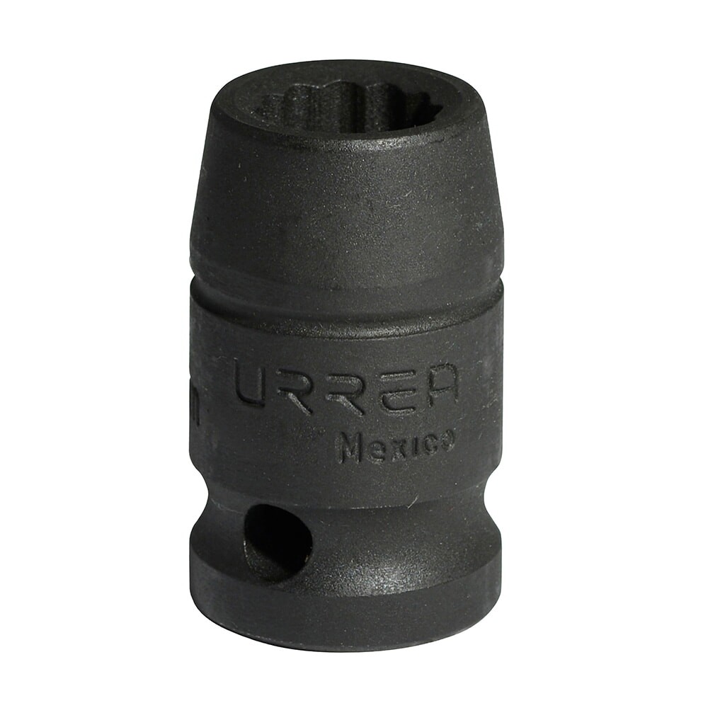URREA 7412MT 1/2" Drive Black Standard Impact Socket 12 Point 12 mm